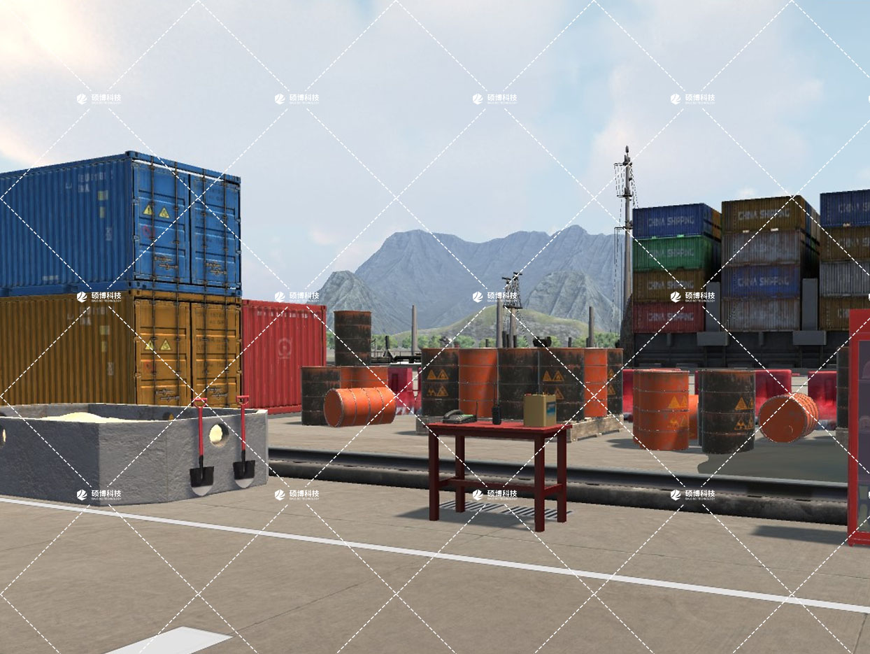 集裝箱自船舶裝卸過程及事故應急處置情景模擬軟件